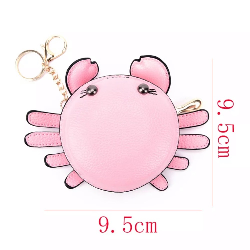 New Pink or Red Crab 🦀Coin Purse, adorable and cute. 🦀 - Picture 2 of 7